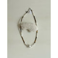 Brown beads pearl necklace