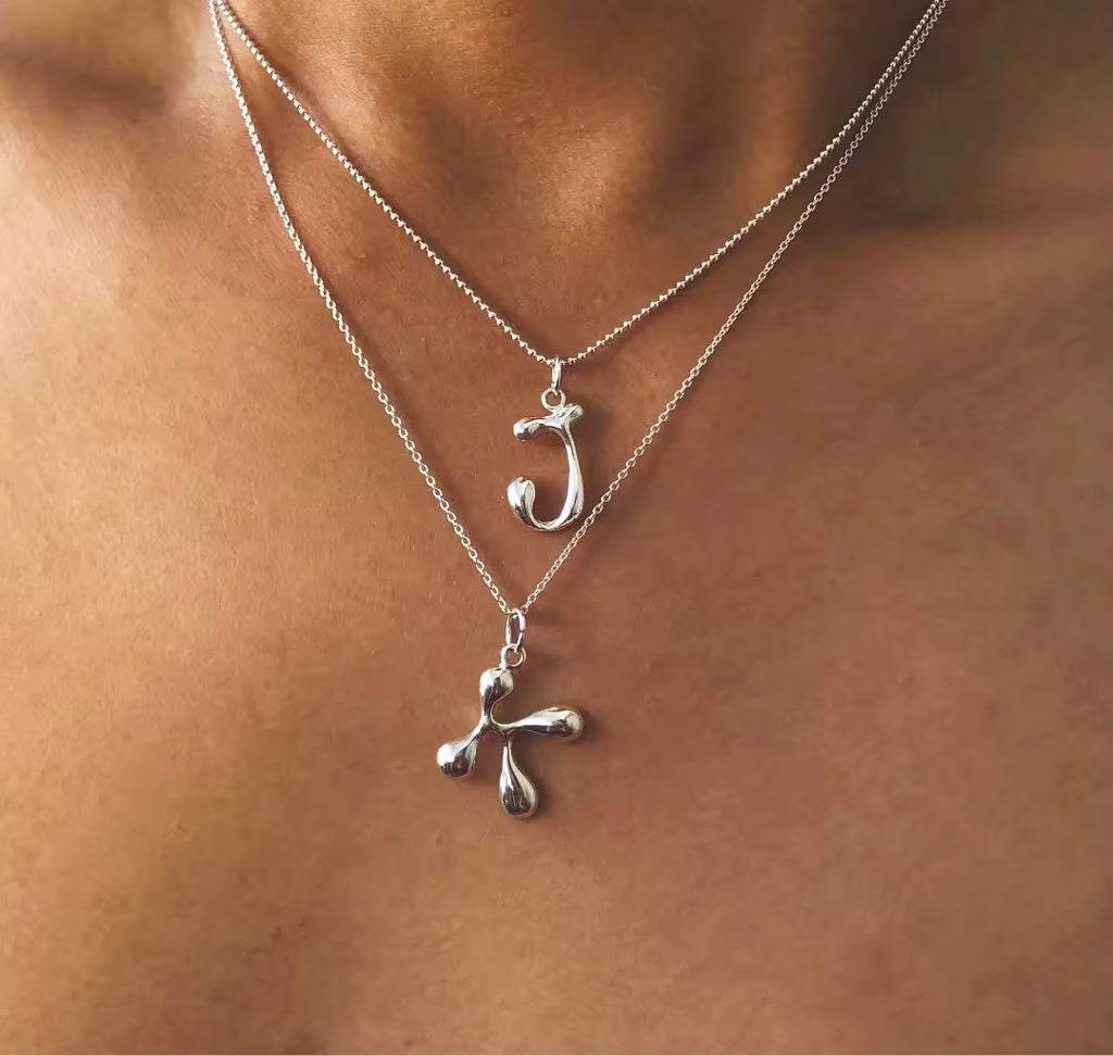Coolife - Alphabet pendant necklace